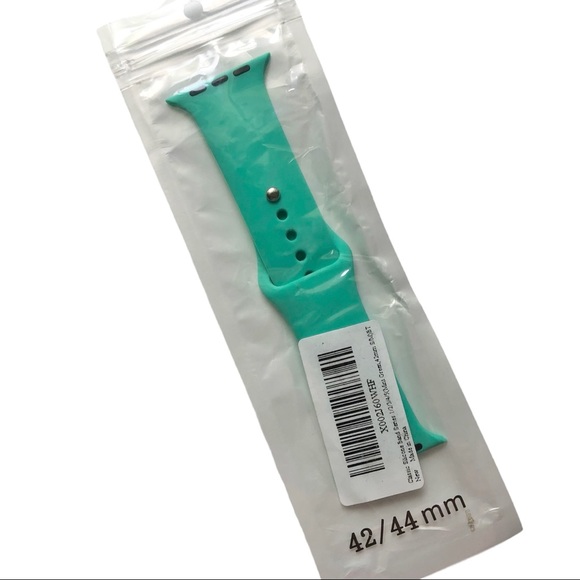 5/$20 NEW MiNT Green Silicone Sport Band Apple Watch 44/45/49mm S/M - Picture 7 of 8